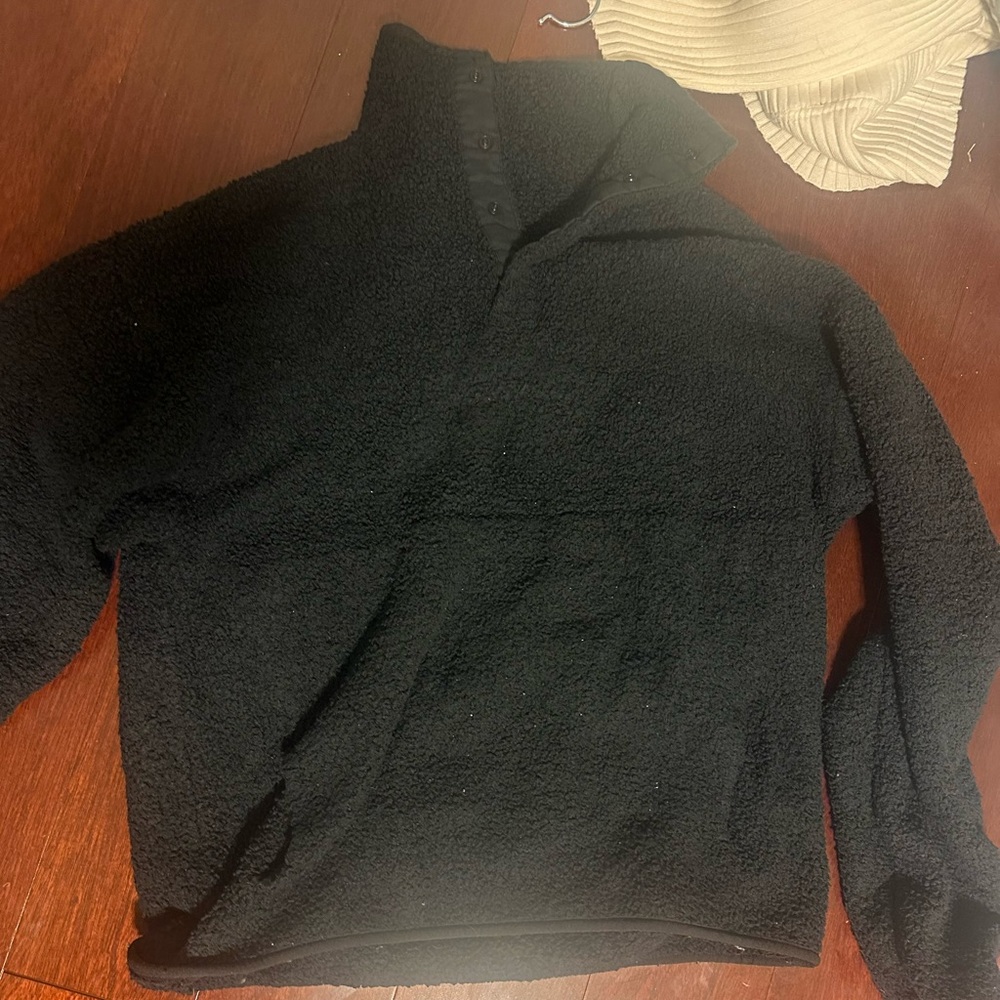 Skims black cozy knit pullover